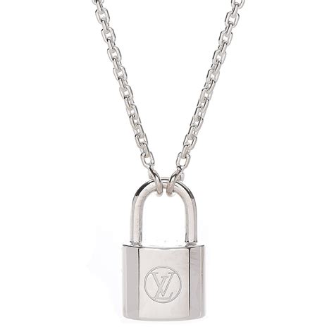 silver lockit pendant louis vuitton price|louis vuitton padlock necklace.